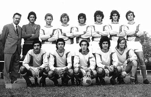 Equipe de 1972 - 1973 football de Mandelieu la Napoule.