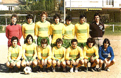 Equipe de 1978 - 1979 football de Mandelieu la Napoule.